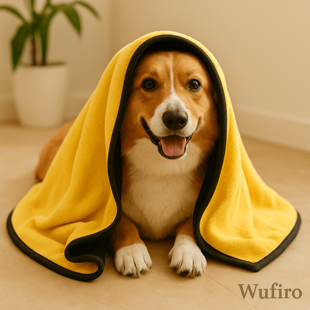 Toalla Suave de Secado Rápido – Mimos Post Baño para mascotas - Wufiro