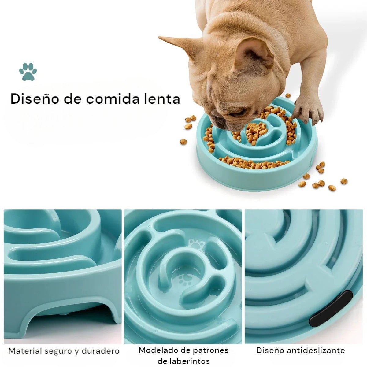Cuenco Laberinto – Come Despacio, Vive Mejor para mascotas - Wufiro